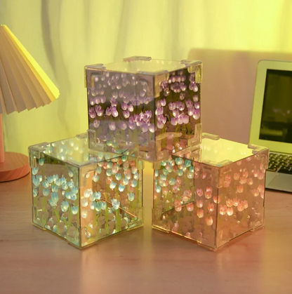 ✨ Infinity Tulip Flower Mirror Lamp